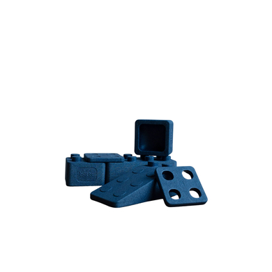 bygge Jeu de base d'éléments éducatifs MONOKROM 6 pièces, bleu