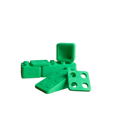 bygge Jeu de base d'éléments éducatifs MONOKROM 6 pièces, vert