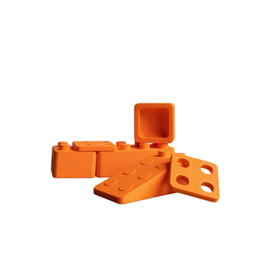 Image of bygge MONOKROM Set di blocchi per l'apprendimento di base da 6 pezzi, orange059