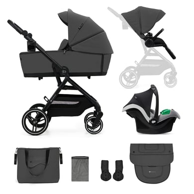 Kinderkraft Moonlight YOXI 3in1 kinderwagen Grijs