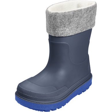 Playshoes Bottes de pluie avec doublure marine