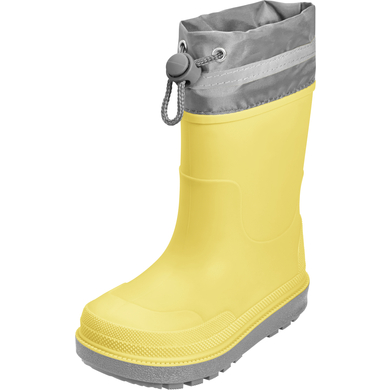 Playshoes Bottes de pluie fourrées jaune
