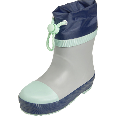 Playshoes Bottes en caoutchouc doublées gris