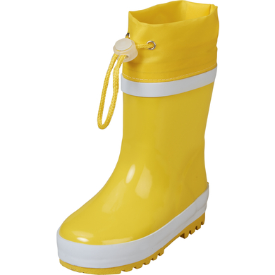 Playshoes Bottes en caoutchouc Basic doublées jaune