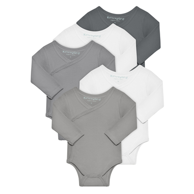 kindsgard Rip wrap body trunder 5-pack lange mouw grijs