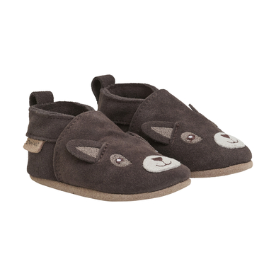 Image of EN FANT Pantofola Suede Animal Chocolate Brown059