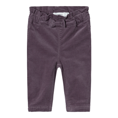 name it Pantalon en velours côtelé Nbfbella Arctic Dusk