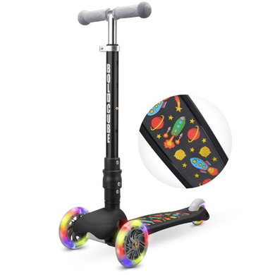 BOLDCUBE Trottinette enfant 3 roues pliable Teeny Fold fusée