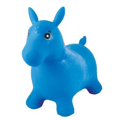 LEXIBOOK Cheval gonflable bleu avec pompe à main