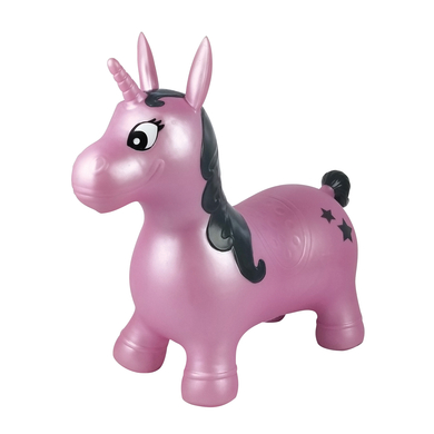 LEXIBOOK Licorne rose gonflable et sautillante