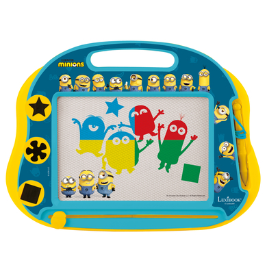 LEXIBOOK Minions Lavagna magnetica da disegno multicolore con accessori formato A5