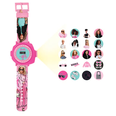 lexibook reloj de proyeccion digital barbie con 20 imagenes para proyectar