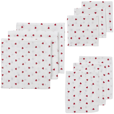 MEYCO Kit de démarrage mousseline 9 packs Sweet Heart red