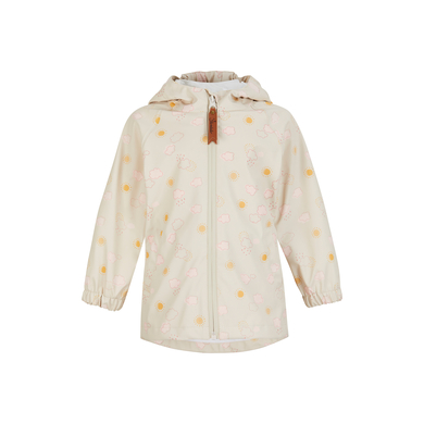 Sterntaler Veste de pluie non doublée nuages beige