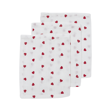 Meyco Heart Washandje 3-pack Zoet 20 x 17 cm