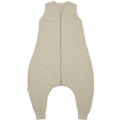MEYCO Surpyjama bébé hiver mousseline uni prélavé sand