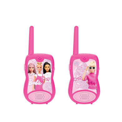 lexibook barbie walkie-talkies de hasta 200 metros de alcance con clip para el cinturon