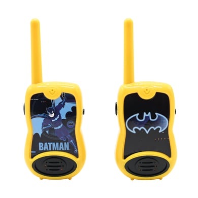 LEXIBOOK Batman walkie-talkies med upp till 200 meters räckvidd och bältesklämma