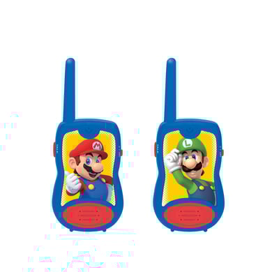 LEXIBOOK Talkie-walkie Super Mario jusqu'à 200 mètres de portée avec clip ceinture