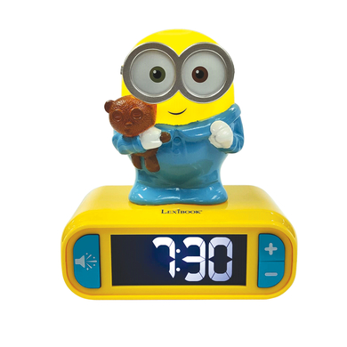 Image of LEXIBOOK Sveglia Minions con figura notturna in 3D e suonerie speciali059