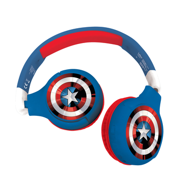 Image of LEXIBOOK Avengers 2-in-1 Bluetooth® e connessione via cavo, cuffie pieghevoli con volume sicuro059