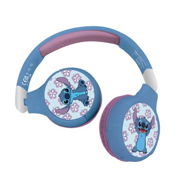 Image of LEXIBOOK Disney Stitch 2-in-1 Bluetooth® e cavo, cuffie pieghevoli con volume sicuro059