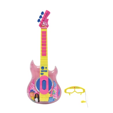 lexibook guitarra electronica barbie con gafas y microfono