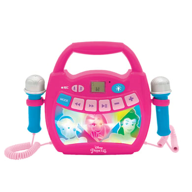 lexibook altavoz bluetooth princesas disney con luces y microfono y bateria recargable