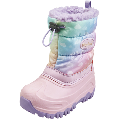 Playshoes Bootie d'hiver arc-en-ciel rose