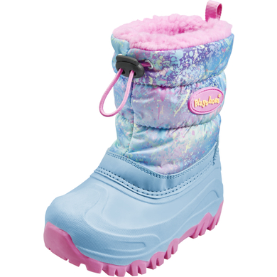 Image of Playshoes Stivalitto invernale arcobaleno turchese059