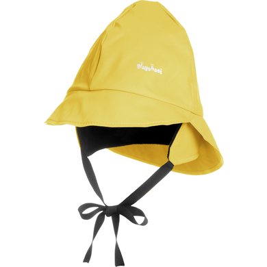 Playshoes Casquette de pluie doublée polaire jaune