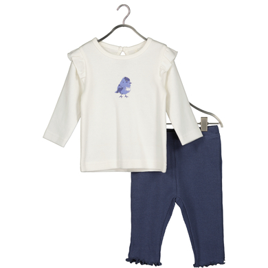 BLUE SEVEN Ensemble bébé t-shirt + pantalon blanc cassé
