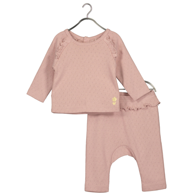 BLUE SEVEN Ensemble bébé t-shirt + pantalon mauve