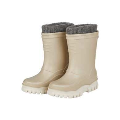 Sterntaler Bottes en caoutchouc unies doublées beige