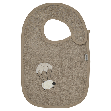 Sterntaler Bavoir Mouton Flocon avec bouton-pression sand