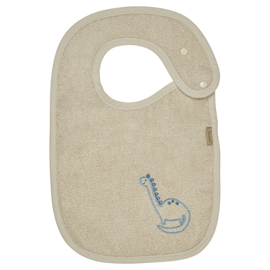 Sterntaler Bavoir Dino Rexi avec bouton-pression beige