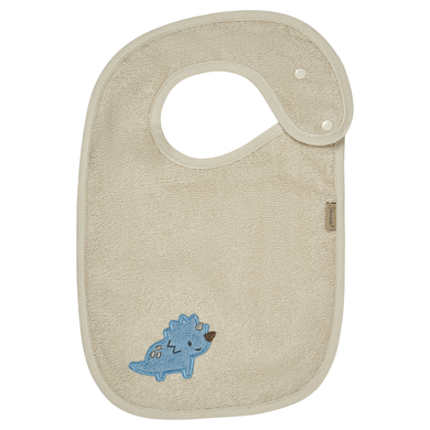 Sterntaler Bavoir Dino Rexi avec doublure beige