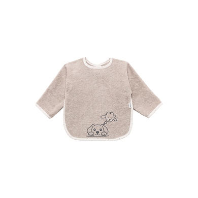 Sterntaler Bavoir à manches Ferme sand