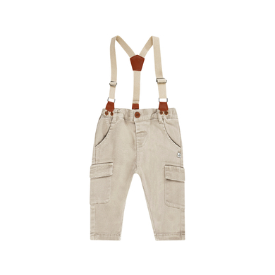 JACKY Pantalon tissé avec bretelles FARM FRESH sand