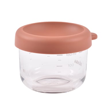 Beaba BEABA® Pot de conservation repas verre, terracotta