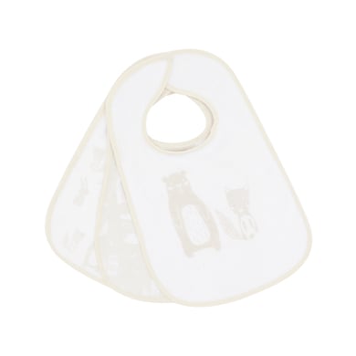 kindsgard Bavoir à scratch happaklat pack de 3 animaux de la forêt beige