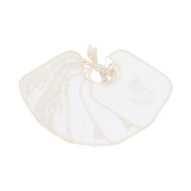 kindsgard Bavoirs happaklat pack de 7 animaux de la forêt beige