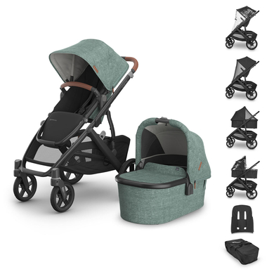 Image of UPPAbaby Passeggino Vista V3 Gwen Verde Mélange059