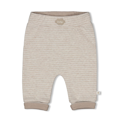 Image of Feetje Pantaloni slip-on a righe The Neutrals Taupe Melange059