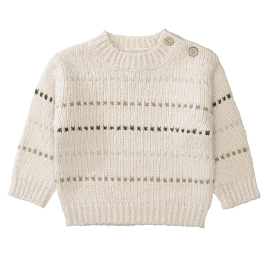 Staccato Pull à rayures multicolores