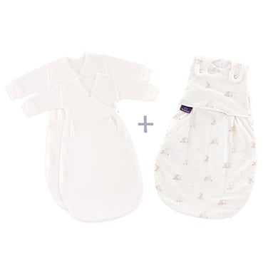 Träumeland Sovsäck för baby LIEBMICH 3-delat set Hophop Bunny beige