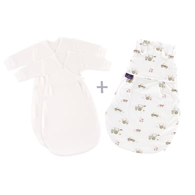 Träumeland Little Sovsäck för baby LIEBMICH 3-delat set Farm green