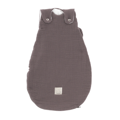Träumeland Gigoteuse extérieure LIEBMICH mousseline de coton chocolat prune TOG 2.5