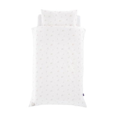 Träumeland Literie en jersey Hophop Bunny beige 100 x 135 cm