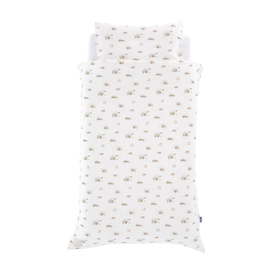 Träumeland Literie en jersey Hophop Bunny beige 100 x 135 cm